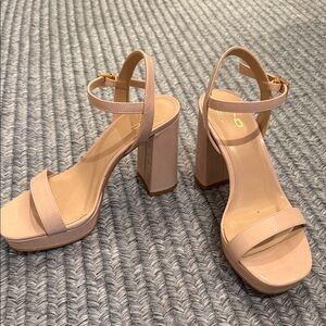 Mix No. 6 Blush Block Heel Sandals